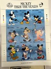 Disney Mickey Mouse Thru The Years Stamp Sheet      1989     W  Coa  0689