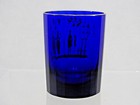 Fine Antique Imperial Russian Gold Gilded   Cobalt Blue Glass Beaker Cup 1820 s