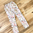 Hudson Girls 6x Ivory Green Gray Pink Blue Colorful Floral Pocketed Denim Jeans