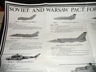 Vintage 1978 Poster Russia Soviet Union Warsaw Pact Aircraft Pictures   Desc