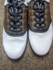 Mens Footjoy Golf Shoes Brown   White Leather Size 9m 45516