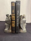 Vtg Pair Of 1968 Colonial Virginia Brass Eagle Bookends 1776 Patriotic Decor Usa