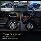 For 2003-09 Hummer H2 2-row Front rear Led Side Marker Fender Turn Signal Lights