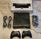 Xbox 360 S Slim 4gb Console With Kinect 2 Controllers In Box