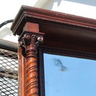 Reclaimed Fireplace Mantel With Mirror  Early 1900 s  Nfpm309