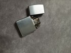 Zippo Brushed Chrome Flip-top Lighter Made In Usa 2004 Bottom Stamp