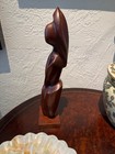 Hand   carved Wood Sculpture     Abstract Woman Figure     Modern Organic Art Decor