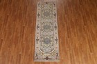 Geometric Heriz Serapi Oriental Runner Rug Wool Hand-knotted Hallway Carpet 3x8