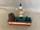 Trick Dog Mechanical Coin Bank Cast Iron Vintage No Hoop Or Plug