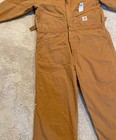 Carhartt Coverall Insulated Men 48 Tall Brown X01 Brn Red Quilt Lined Usa Union