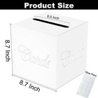 8 7  Black And Silver Card Box White Gift Box Wedding Birthday Party