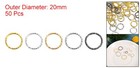 50pcs Open Jump Rings 20mm O-ring Connectors For Jewelry Making Multi Color