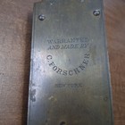 Antique C  Forschner New York 30 Lb Hanging Scale Complete Brass Works