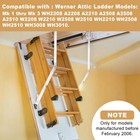 Heavy Duty 55-1 Attic Ladder Spreader Hinge Arms Compatible With Werner Models M