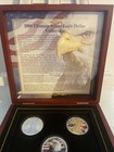 2008 Ultimate 5 Silver Eagle Dollar Collection Hologram Gold Plate Colorized Set