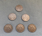1928 - 1947 Canadian Canada Nickels 5 Cents - Set Of 6   Excellent See Pictures 