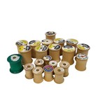 Vintage Wooden Thread Spool Lot 20 Talon Coats Clark Star Mercerized Sewing
