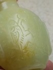Vintage Carved Nephrite Jade Snuff Bottle 2 1 3  