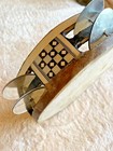 Vintage Tambourine Wood Musical Band 291gm Cover Genuine Leather 