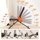 Weight Bench Adjustable Workout Bench Home Gym Foldable Press Full Body Exercise