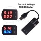 Red Blue Dual Led Usb Charger Doctor Voltage Current Meter Tester Power Detector