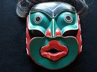 X-lg Northwest Coast Design   woman Of The Woods  Wooden Mask   Eug-0626 09227