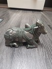 A Silver Brass Bull From India  Very Rare  Vintage  Very Rare 