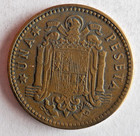 1947  54  Spain Peseta - Excellent Coin - Free Ship - Bin  737