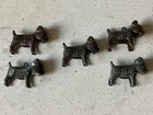 Lot Of 5 Vintage Ideal Dog Food Good Luck Metal Advertising Charms