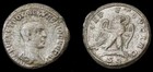 Herennius Etruscus Bare Head  Eagle Sc  Large 26mm Roman Tetradrachm Scarce Coin