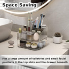 Toothbrush Toothpaste Holder 7 Slots Bathroom Countertop Organizer Makeup Storag