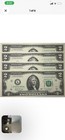  rare New   2 Bill Uncirculated Sequential Crisp Two Dollar Note Lucky Lot