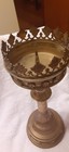 Antique Solid Brass Church Altar Candle Stick Holder 13  Tall