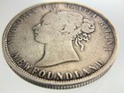 1874 Obv 1 Newfoundland Canada 50 Cents Half Dollar Circulated Coin Y538