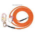 Climbing Lanyard Steel Core Flipline 1 2in 14ft Arborist Flipline For Tree Climb