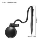 3pcs Touch Resistive Screen Pen Resistive Stylus Pen Spring Resistance Pen Black