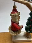 Vintage Mcm Ucagco Spinning Santa Spaghetti Christmas Figurine Tree  Very Rare 