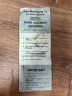 Climax 51 Table Mount Hand Crank Vintage Meat Grinder food Chopper In Box