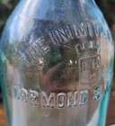 Rare Vintage Cormund s Water Bottle From Rhode Island  Usa Blob Top   Embossed 