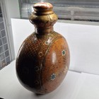 Metal Indian Vase  canteen From The 19th Century