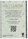 Outlander Season 4  s4   P6 Promo Card - Cryptozoic 2020