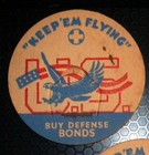 3 Vintage  keep  em Flying  Eagle U s  Milk Bottle Caps world War 2  Nos on Sale