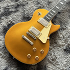 H Standard Gold Top Electric Guitar Chrome Hardware Yellow Back Ship Quickly
