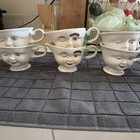 Vintage Set Of Baileys Face Tea Cups  7 Piece 