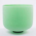 Leize Quartz Crystal Singing Bowl F Note 432 Hz Heart Chakra Green 8  With He   