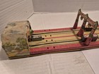 Unique Art Lincoln Tunnel Traffic Tin Litho Wind Up Toy Vintage 1940 s Works 