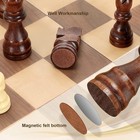 Wooden Chess Set For Adults Kids 15   Chess Board With Handmade Pieces  Folding