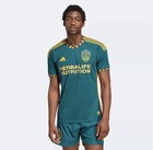 La Galaxy 23 24 Soccer Jersey Size Medium Mls Adidas Authentic Away Green Hi1875