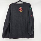 Vintage Christmas Tree Cardigan Sweater Holiday 2x Maximalist Artsy Teacher