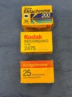 Vintage 35mm Kodak Kodachrome Ektachrome Recording Films Factory Sealed Expired